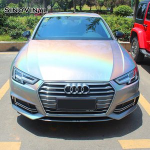 Sinovinyl Chrome cầu vồng Laser Kim Cương long lanh óng ánh vinyl xe bọc cơ thể nhãn dán phim