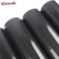 High Quality Gloss Black Color 5D 6D Carbon Fiber Car Decoration Film