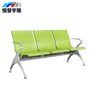 Silla de espera de aleación de aluminio Yu Min de 3 plazas con reposabrazos para uso en aeropuertos, estaciones, hospitales y exteriores. - Product Image 5