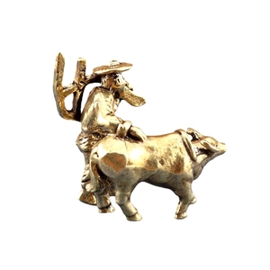 Statua Unica in Ottone a Forma di <span class=keywords><strong>Aratro</strong></span> per Collezioni d'Arte, Matrimoni, Festività e Decorazioni per la Casa - Product Image 1
