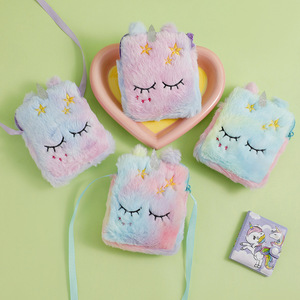 Portamonete Kawaii per Bambini, Portafoglio Peluche a Forma di <span class=keywords><strong>Unicorno</strong></span>, <span class=keywords><strong>Borsa</strong></span> a Tracolla per Ragazze, Portamonete e Portacaramelle - Product Image 2