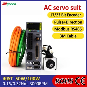 Kit de contrôle de moteur servo haute précision STO ABZ 220V 0.8/1.1A 3000RPM IP65 0.16/0.32N.m 50W/100W AC - Product Image 4