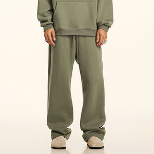 2025 couleur unie ample droite Sport pantalon surdimensionné cordon coupe-vent pantalons de survêtement vêtements de sport décontractés costume de sport pour unisexe - Product Image 2