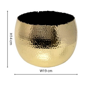 Jardinière de sol en métal fini doré de forme unique Jardinière de sol faite à la main personnalisée en usine au design classique - Product Image 6