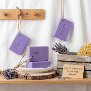 Organic Lavender <strong>Soap</strong> with Rope Deep Cleansing Natural Handmade Bath <strong>Soap</strong> Moisturizing Relaxing Body Wash Toilet <strong>Soap</strong> Bulk - Product Image 1