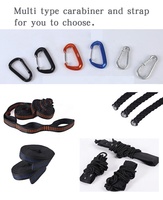 Low MOQ Leichte Fallschirm-Hängematte Nylon Outdoor Camping Hängematte mit Seil Baum gurten