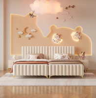 Meubles de maison coloré pour enfants/bébés, ensemble d'accessoires de chambre à coucher, voiture et lit, mignon