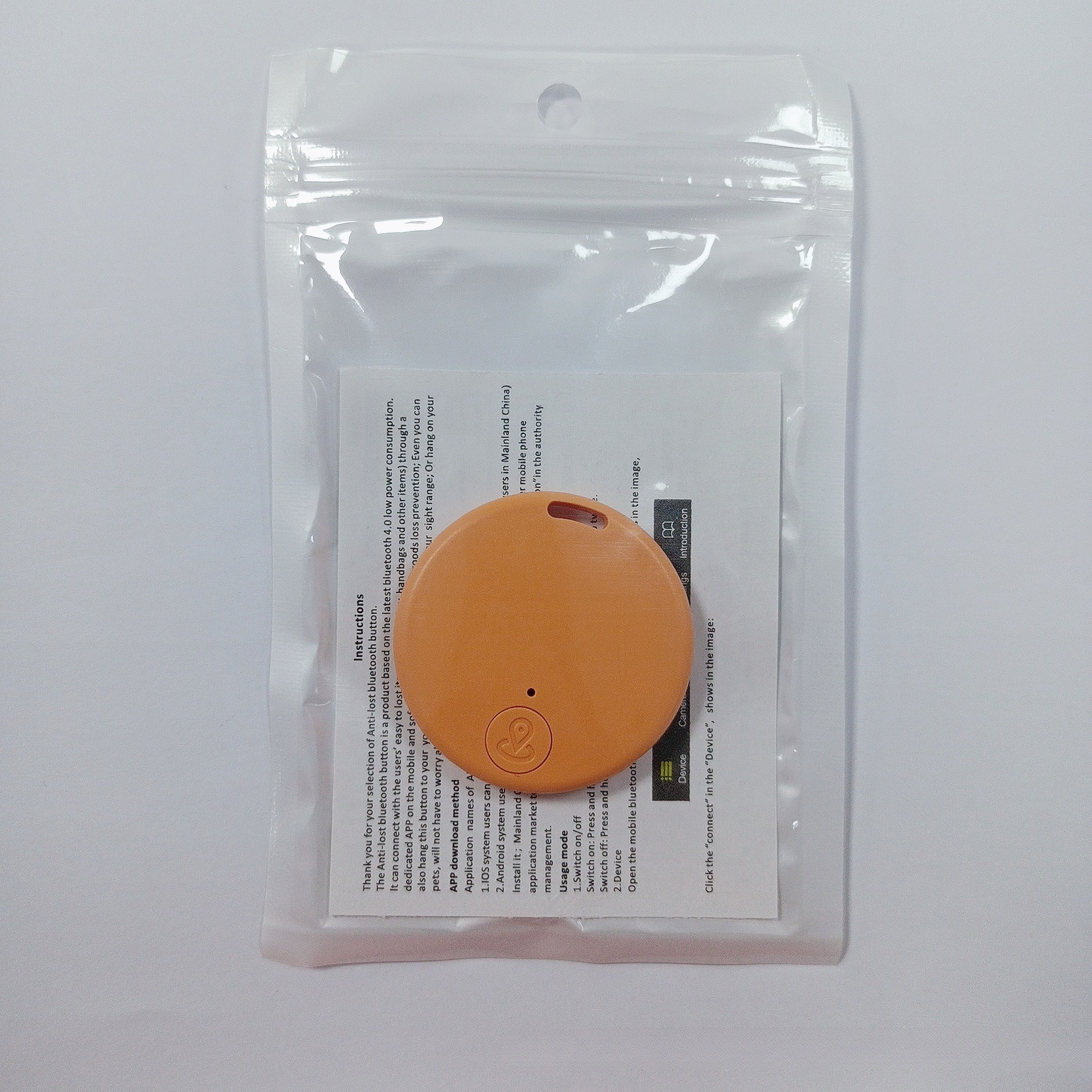 Orange + pearlescent bag + manual
