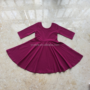 Vestito per Bambini in Morbido Tessuto di Cotone e Bambù con Stampa Personalizzata, Collo Tondo, Dolce Abbigliamento Primaverile e Autunnale per Bambine ODM - Product Image 4