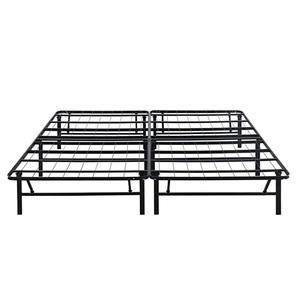 Estilo militar para salir, descanso para el almuerzo de <span class=keywords><strong>Metal</strong></span> portátil, plegable, para acampar, individual, para adultos, dormitorio, barandilla para ahorrar espacio, estante de almacenamiento - Product Image 2