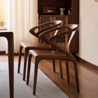 Chaise de salle à manger en bois massif personnalisable, vente en gros d'usine, chaise simple de luxe pour la maison avec dossier et coussin moelleux