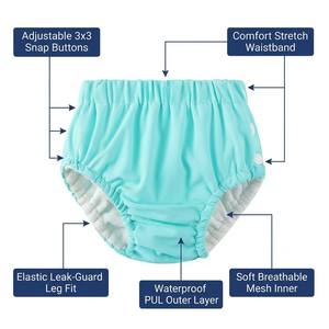 Culotte <span class=keywords><strong>de</strong></span> <span class=keywords><strong>bain</strong></span> réutilisable et ajustable pour bébé, imperméable, écologique, anti-fuite, pour garçons et filles - Product Image 2