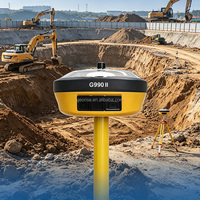 Équipement GNSS RTK professionnel Unistrong G990II avec batterie 13600 mAh et répéteur de réseau radio externe pour la topographie de chantier