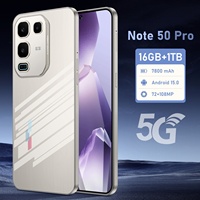 Version Globale Note 50 Pro 5G Smartphone Écran OLED HD Taux de Rafraîchissement 90Hz Processeur Deca Core 16 Go + 1 To de Stockage LTE Double 108MP Anglais