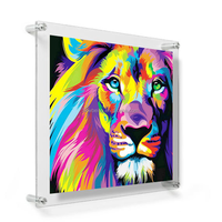 Cadre acrylique flottant de taille personnalisée-Affichage d'art mural élégant, affiche en plexiglas et cadre photo