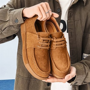 Zapatos con cordones elásticos de acabado mate, cómodos, versátiles, transpirables, desodorantes y que absorben el sudor para hombre. - Product Image 2