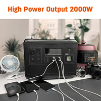 Générateur solaire portable UPS le plus vendu, alimentation directe usine, 2000W 4000W de pointe, station solaire domestique, panneau solaire, batterie LiFePO4