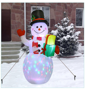 Muñecos de Nieve Inflables Navideños Iluminados, Decoraciones Inflables Navideñas Más Vendidas - Product Image 1