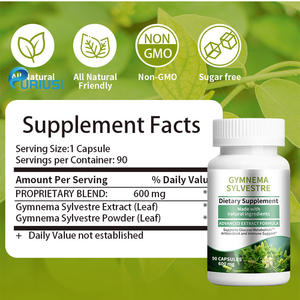 ओम ओटम निर्माता निजी लेबल जिमनामा साइवेस्ट्रे अर्क कैप्सूल 600 मिलीग्राम पौधे अर्क समर्थन स्वास्थ्य - Product Image 2