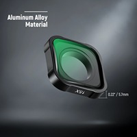 Objectif macro NEEWER 15X 46 mm avec cadre en alliage d'aluminium, verre pour caméra d'action Hero 12/11/10/9/8/7/6, filtre HD multi-couches anti-reflet