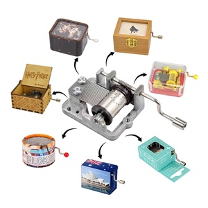 Tùy Chỉnh Bài Hát 18 Lưu Ý Hand Crank Âm Nhạc Hộp Cá Nhân Phong Cách Phổ Biến Cơ Khí Âm Nhạc Hộp - Product Image 1