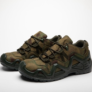 Botas de Caza TSB07 FG CP Camo Personalizadas, Color Verde Ruinas, Camuflaje CP, Zapatos de Senderismo Verdes, Zapatos Negros Caqui Verdes de Corte Bajo - Product Image 5