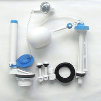 Katup air permukaan katup pengisian sisi Syphon Toilet bahan ABS ramah lingkungan dapat diatur