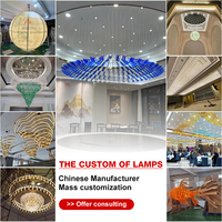 Lámpara Colgante LED de Cristal con Barra Larga Suspendida Multiángulo para Decoración Interior Creativa de Espacios Comerciales y de Catering