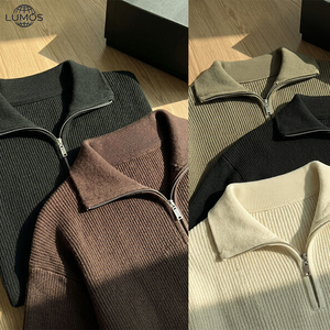 Sudadera de Alta Calidad, 560 g/m², Unisex, Lisa, de Poliéster, con Logotipo Personalizado Bordado e Impreso, Cierre de Cremallera 1/4, Estilo <span class=keywords><strong>Oversize</strong></span> - Product Image 2