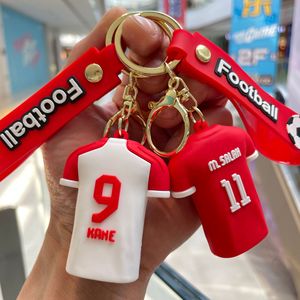 Nouveau Porte-clés de football transfrontalier avec figurine de dessin animé, numéro et nom de joueur, pendentif pour sac à dos, porte-clés de voiture, petit cadeau, vente en gros - Product Image 4