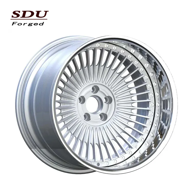 Chrome wheels 6 stud 22x12 5x114.3 deep dish rims for sale with special design