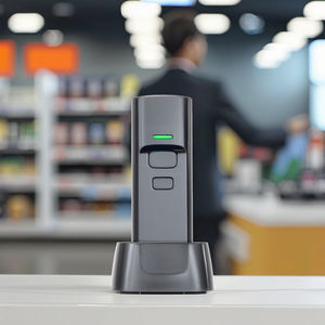 Escáner de Códigos de Barras P2300L 2D, Mini Escáner de Códigos de Barras Inalámbrico 2.4g Compatible con Bluetooth, Pequeño y Portátil, USB, Escáner de Códigos de Barras 1D y 2D para Inventario - Product Image 1