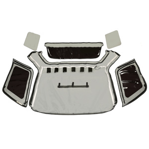 Capote souple avec 3 fenêtres fumées compatible avec Isuzu <span class=keywords><strong>Amigo</strong></span> Rodeo Cabriolet 1998 - 2002 - Product Image 5