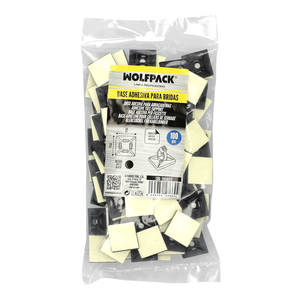 Base Adhesiva para Bridas de Cable 28x28 mm. Negro. Bolsa de 100 Unidades - Product Image 5