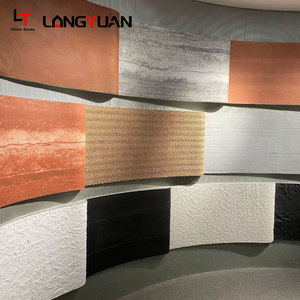 Gỗ hạt cây gai dầu dệt linh hoạt đá travertine bên ngoài bức tường trang trí mềm bảng điều khiển đất sét MCM đá tự nhiên tấm không thấm nước - Product Image 1