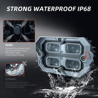 Focos Proyectores LED de 100W con Lente, IP68, 12V 24V, 4 Pulgadas, Blanco, Amarillo, Ámbar, DRL, para Camiones Todoterreno, ATV, UTV