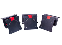 Plaques de montage d'écran réglables pour support de moniteur de cockpit en aluminium Sim Racing Plaques de connexion d'écran réglables