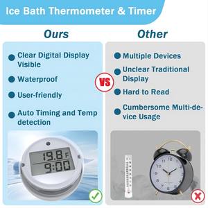 Thermomètre plongeant et minuterie étanche à bas prix Thermomètre flottant Thermomètre <span class=keywords><strong>de</strong></span> température d'eau froide pour <span class=keywords><strong>bain</strong></span> ICE - Product Image 5