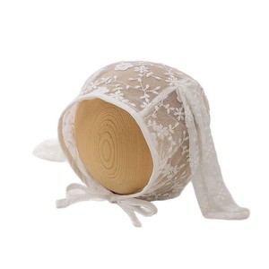 Cappello da Sole per <span class=keywords><strong>Neonata</strong></span> Stile Principessa Coreano con Stampa Animalier, Traspirante, Antivento, in Poliestere/Cotone, Protezione Orecchie, con Laccetti, per l'Estate - Product Image 4