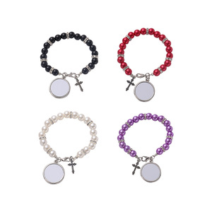 Chapelet Catholique Bijoux Bracelet Transfert Chaud Croix Conception DIY Saint Icône Photos Prêt à Vendre Bracelet Accessoire - Product Image 1