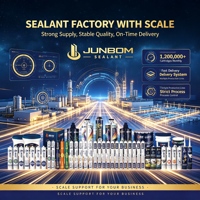 JUNBOM Mastic silicone neutre haute performance, sans apprêt, pour décoration intérieure et extérieure, service OEM du fabricant 82002