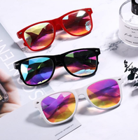 Lunettes Kaléidoscope 3D Prism Rainbow Goggles EDM Rave Party Light Diffraction Festival Eyewear