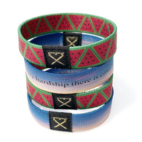 Bracelet NFC tissé en tissu élastique personnalisé avec logo, étanche, pour paiements sans contact RFID, contrôle d'accès - Vente chaude