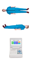 Mannequin de RCR intelligent de 8 pouces avec imprimante de connectivité sans fil réflexe de lumière pupillaire pour les sciences médicales