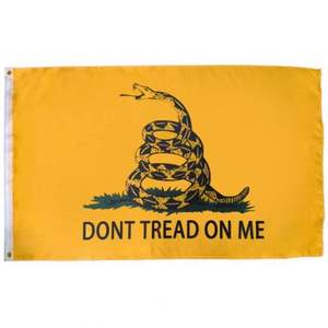 ธงผ้าโพลีเอสเตอร์ 100D คุณภาพพรีเมียม ขนาด 3x5 ฟุต (90x150 ซม.) ขายส่ง ธง "อย่าเหยียบฉัน" - Product Image 5