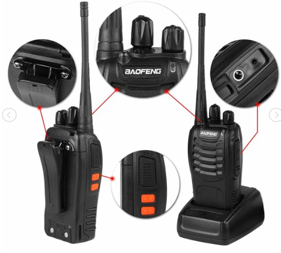 Baofeng 888s 16 CH Two Way Radio Scrambler Hopping Function Walkie Talkie Long Range 3km Baofeng Radio BF-888s