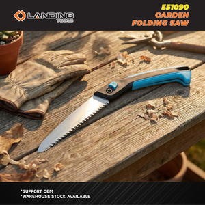 Landing Folding Hand <b>Saw</b> Wood Pruning Tool High Carbon Steel Blade Triple Teeth Ergonomic Garden Tree Cutting Blue/Black 551090 - Product Image 5
