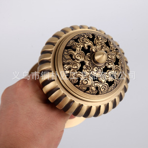 เครื่องเผากำยาน Tongpu ของเก่าทรงสูงสำหรับใช้ในบ้านสไตล์เซนเครื่องหอมทองแดงแท้ Xuande ไม้จันทน์ - Product Image 4