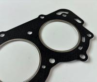 Gasket A1 A0 1 Gasket perahu Motor kepala silinder Gasket untuk Yamaha Outboard 40HP 50HP 60HP 3 silinder mesin 2-tak
