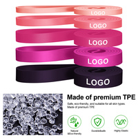 Bandas de Resistencia Deportivas de TPE Rosa y Morado Personalizables para Entrenamiento de Fuerza, Asistencia en Dominadas, Sprints y Flexiones